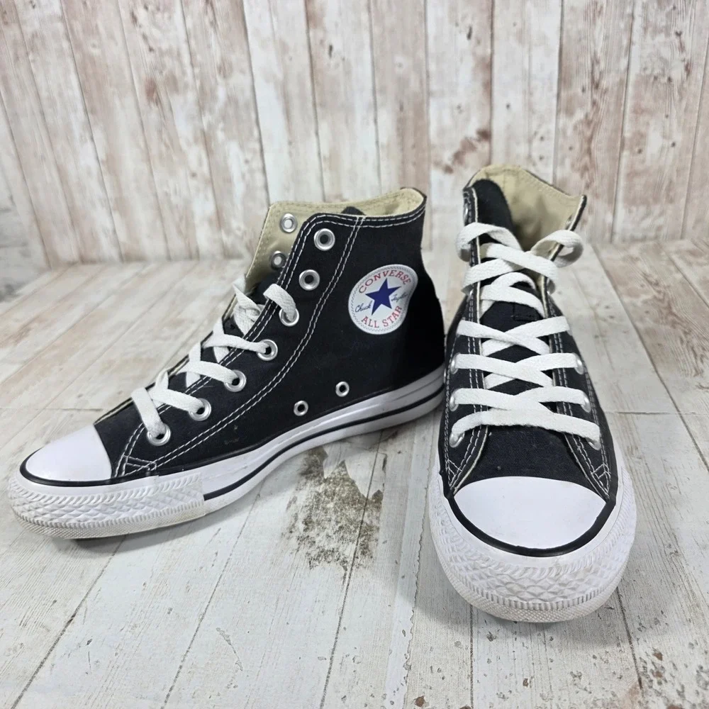 Converse Chuck Taylor All Star High Top Black Canvas Sneakers M9160 Womens 7
